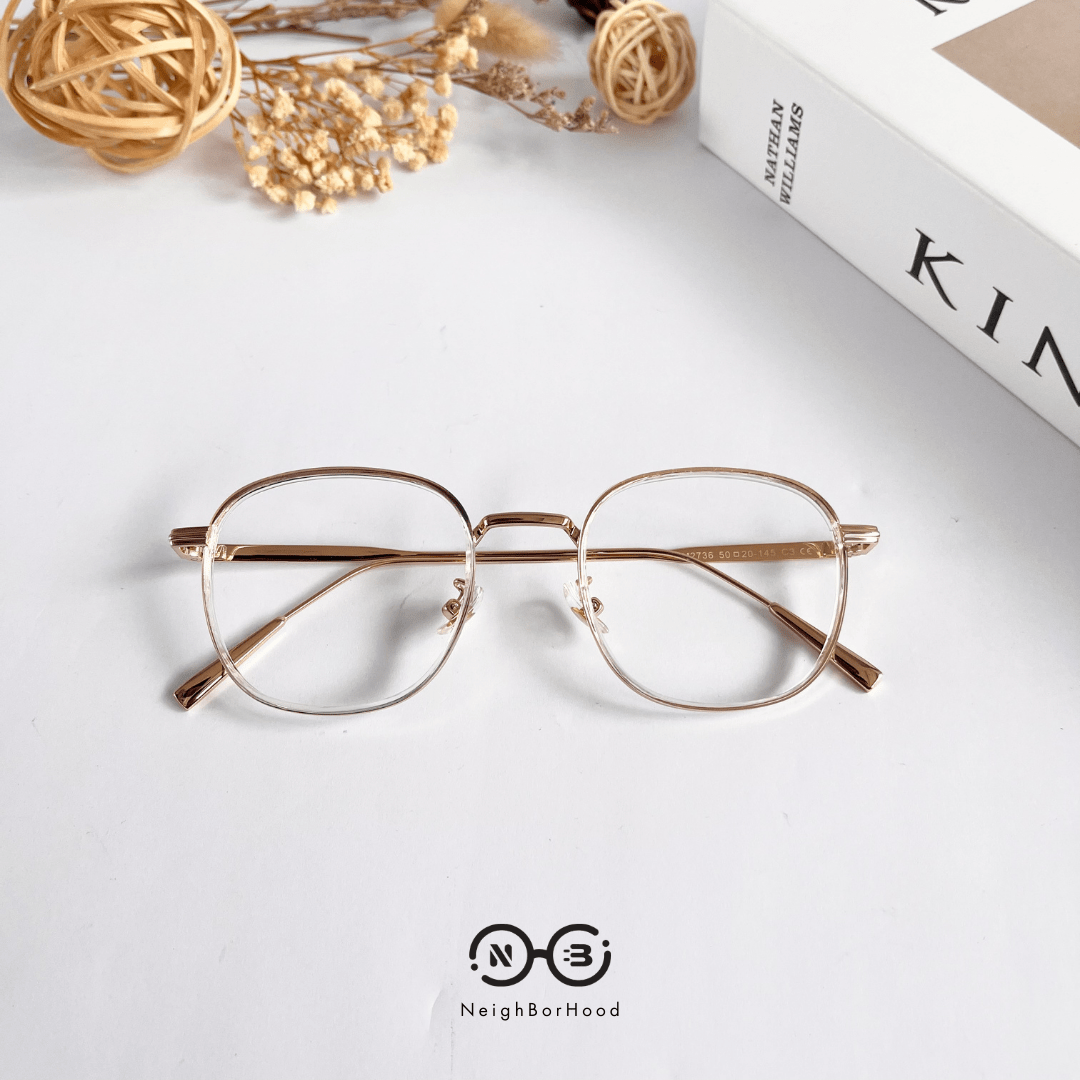 Gọng kính cận kim loại M2736 thời trang cho nam nữ