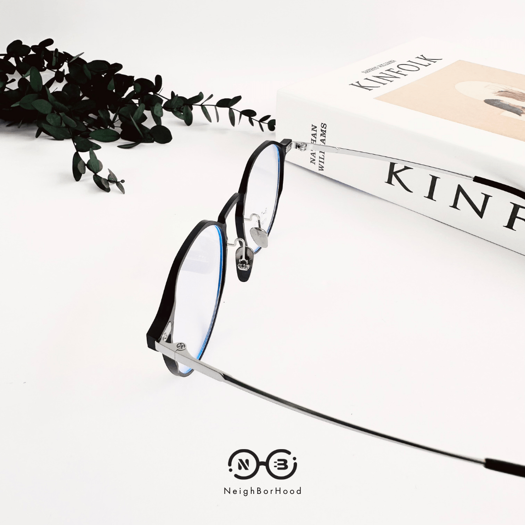 Gọng kính cận titanium tròn 87025 thời trang cho cả nam và nữ