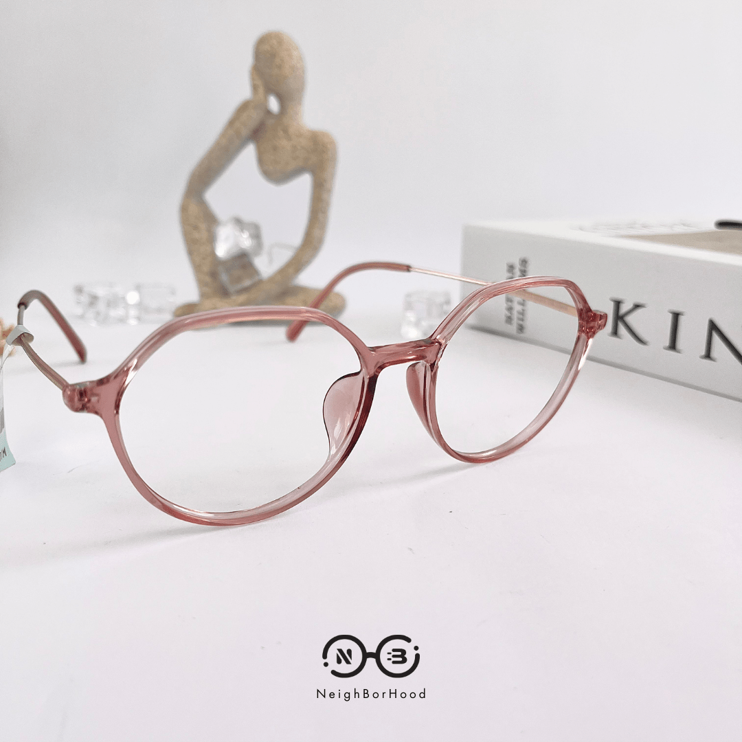 Gọng kính cận nhựa tròn 82444 thời trang cho nữ