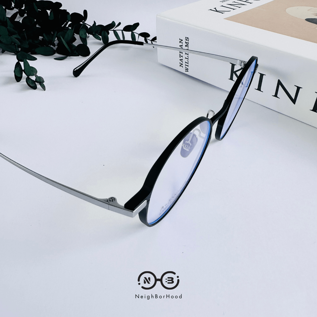 Gọng kính cận titanium tròn 87007 thời trang cho cả nam và nữ