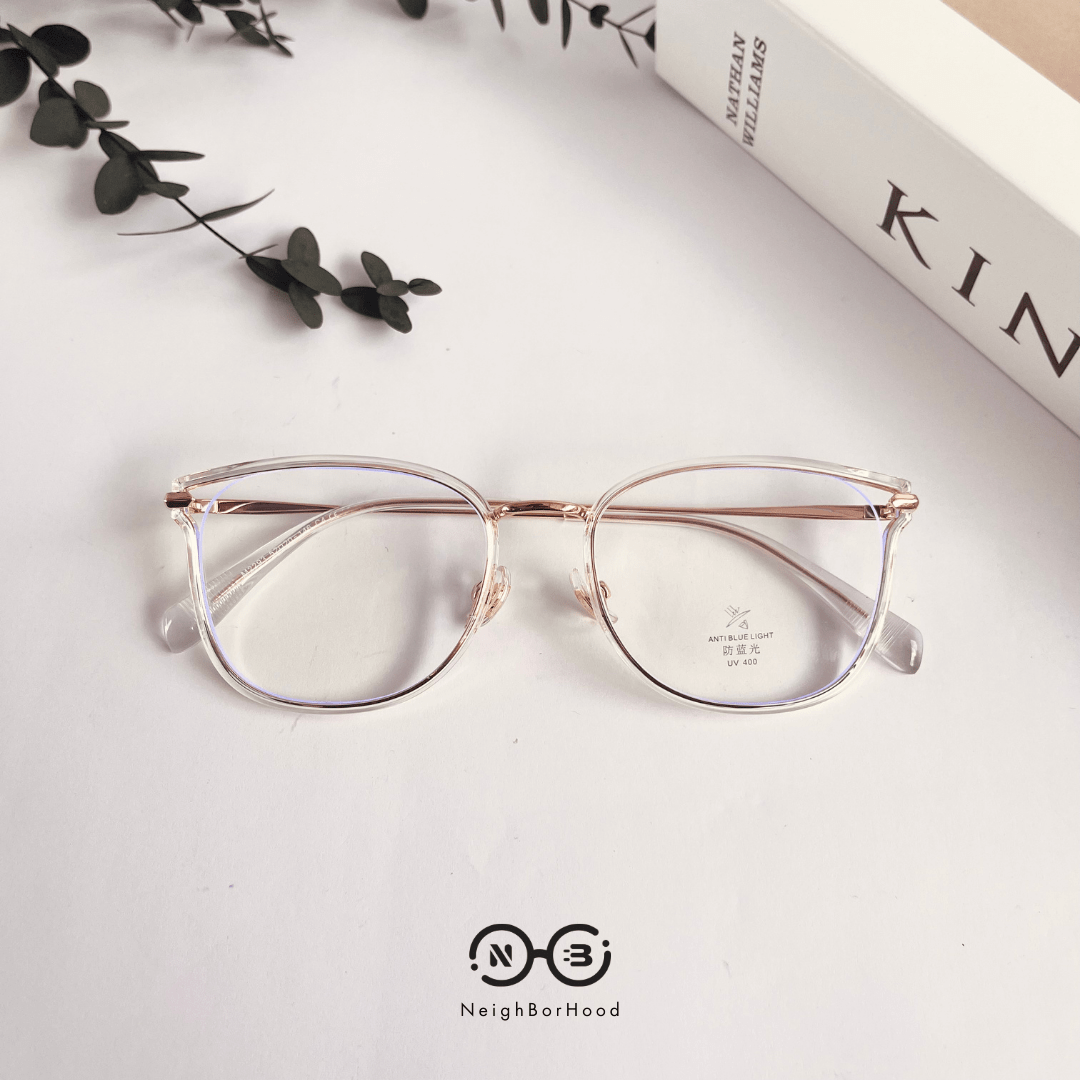 Gọng kính cận kim loại mắt mèo M2293 thời trang cho nữ