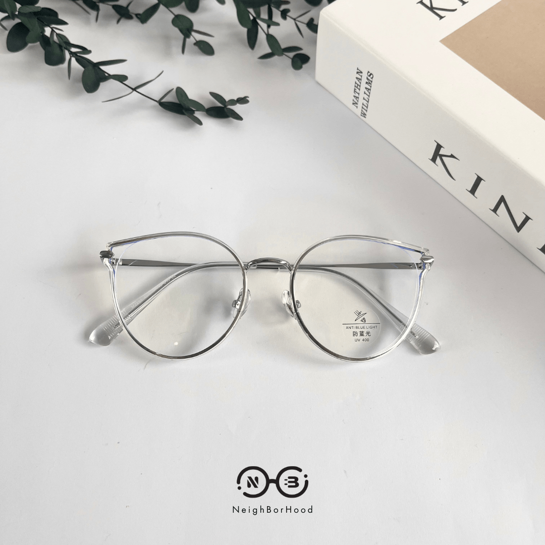 Gọng kính cận kim loại mắt mèo M2291 thời trang cho nữ