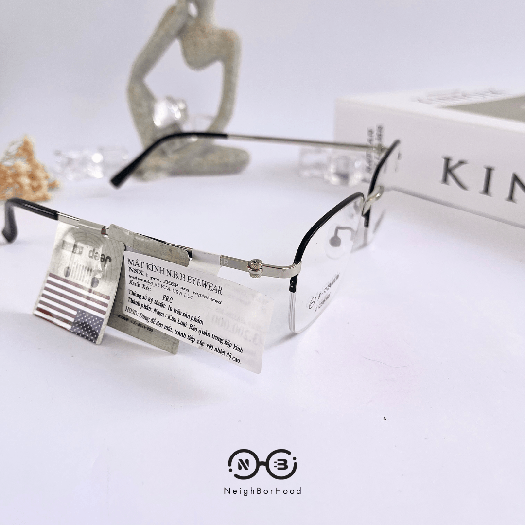 Gọng kính cận kim loại A1296 thời trang cho cả nam và nữ