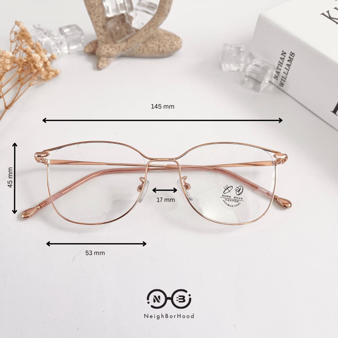 Gọng kính kim Loại cánh tiên 72835 thời trang cho nữ