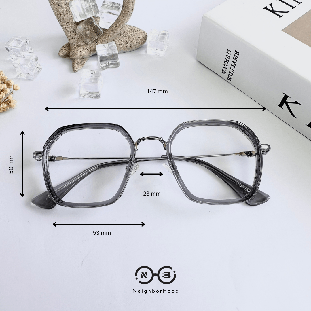 Gọng kính cận lục giác 98211 thời trang cho nam
