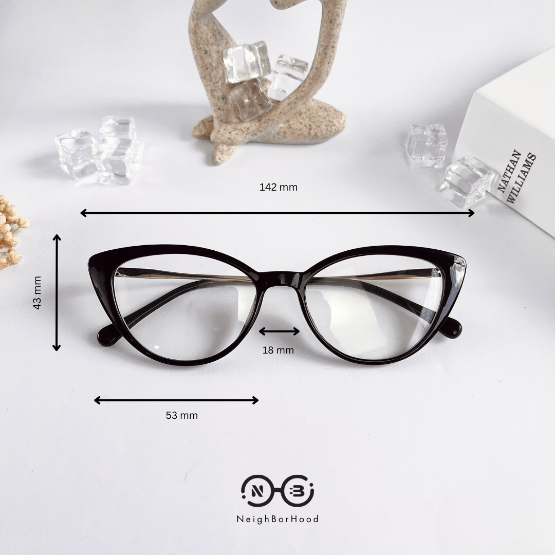 Gọng kính cận nhựa mắt mèo H00285 thời trang cho nữ