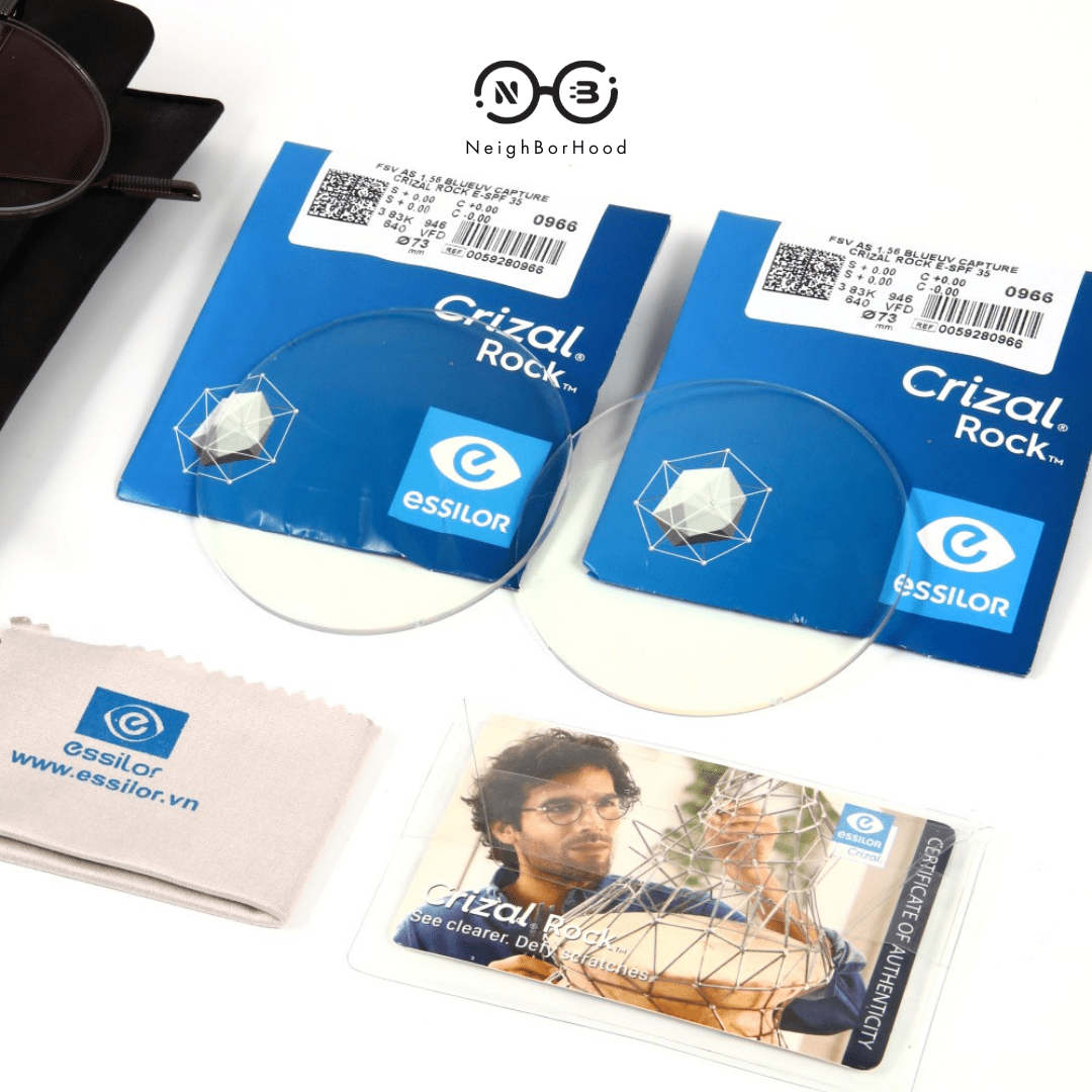 Tròng CRIZAL ROCK chiết suất 1.60