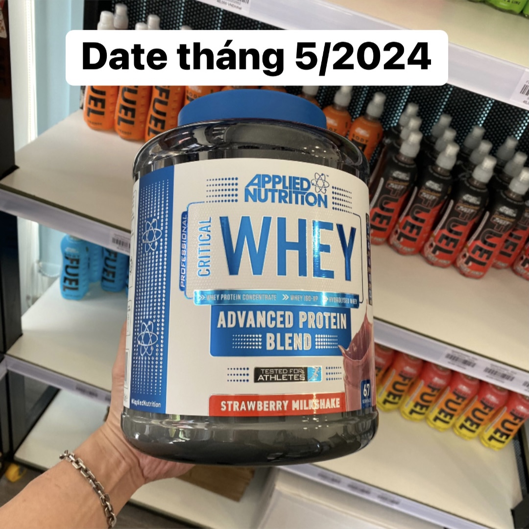 Sữa Bổ Sung Protein Tăng Cơ - Applied Nutrition – Critical Whey (2kg - 67 lần dùng)
