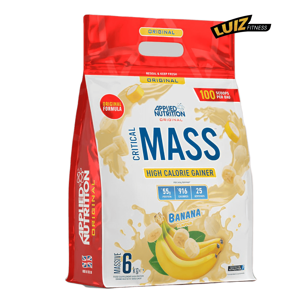 Sữa Tăng Cân Nhanh - Applied Nutrition - Original Critical Mass (6kg - 25 lần dùng)