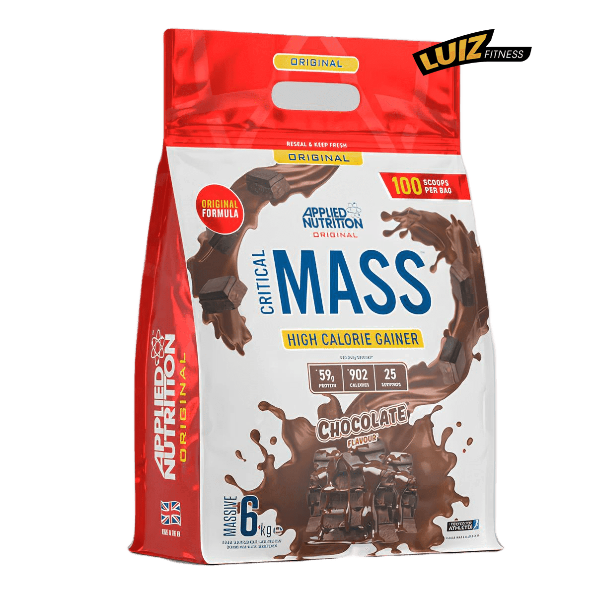 Sữa Tăng Cân Nhanh - Applied Nutrition - Original Critical Mass (6kg - 25 lần dùng)