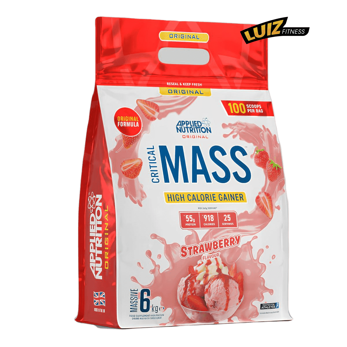 Sữa Tăng Cân Nhanh - Applied Nutrition - Original Critical Mass (6kg - 25 lần dùng)