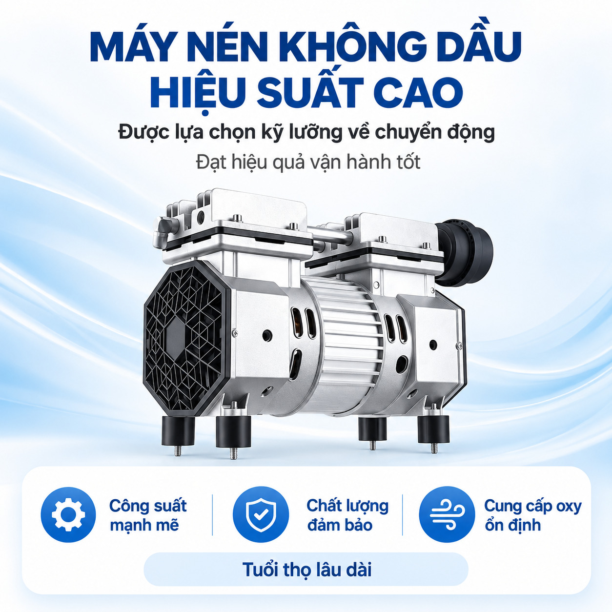 Máy tạo oxy FineAir 801AW-5 5 lít/phút Siêu Êm Ái