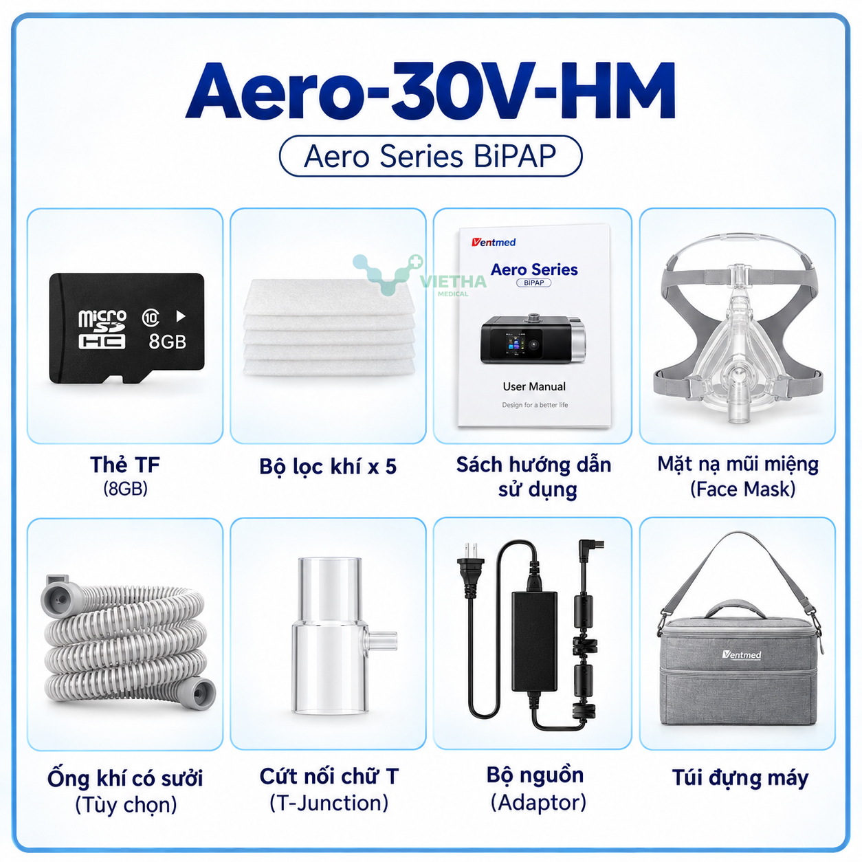 Máy trợ thở Ventmed Aero-30V-HM | BIPAP cá nhân