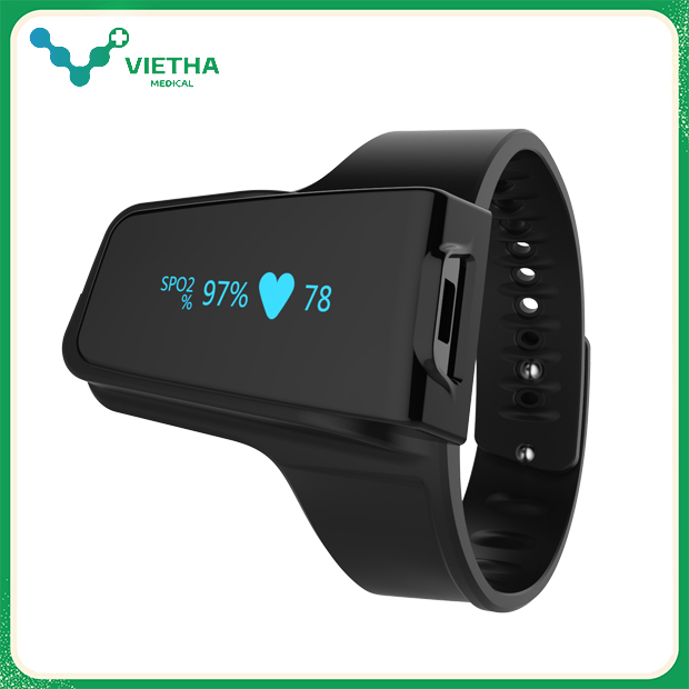 Thiết bị theo dõi oxy, nhịp tim & giấc ngủ Checkme O2 Max