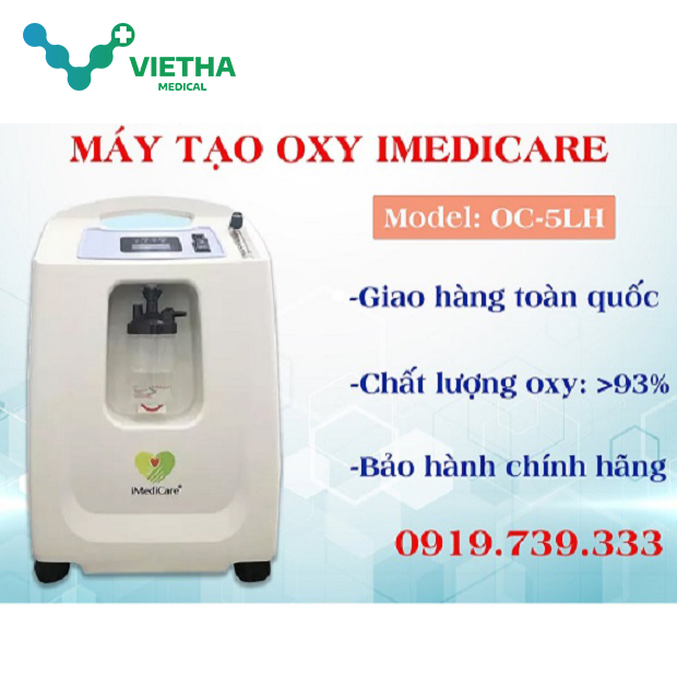 Oxy Vlr Máy Tạo Oxy Imedicare OC-5LH Công suất 5 lít Bảo hành 2 năm