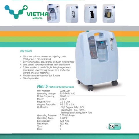 Máy Tạo Oxy Hykoneb OxyBreath Mini 5