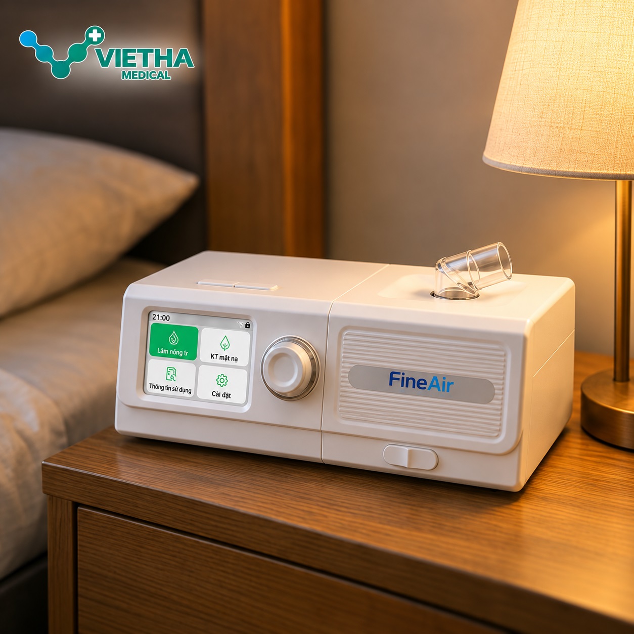 Máy trợ thở FineAir SS170 – TOPSON MEDICAL | 8 chế độ thở, giao diện tiếng Việt