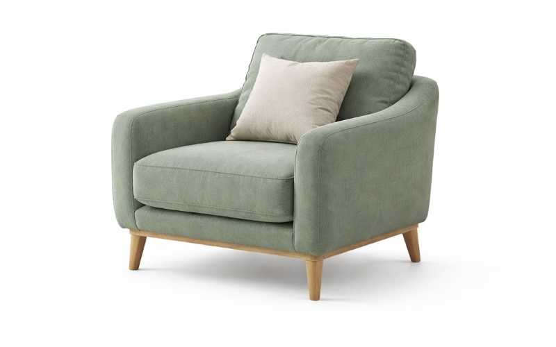 Sofa Nỉ Xanh Olive – Bộ 3 chỗ & 2 ghế đơn hiện đại