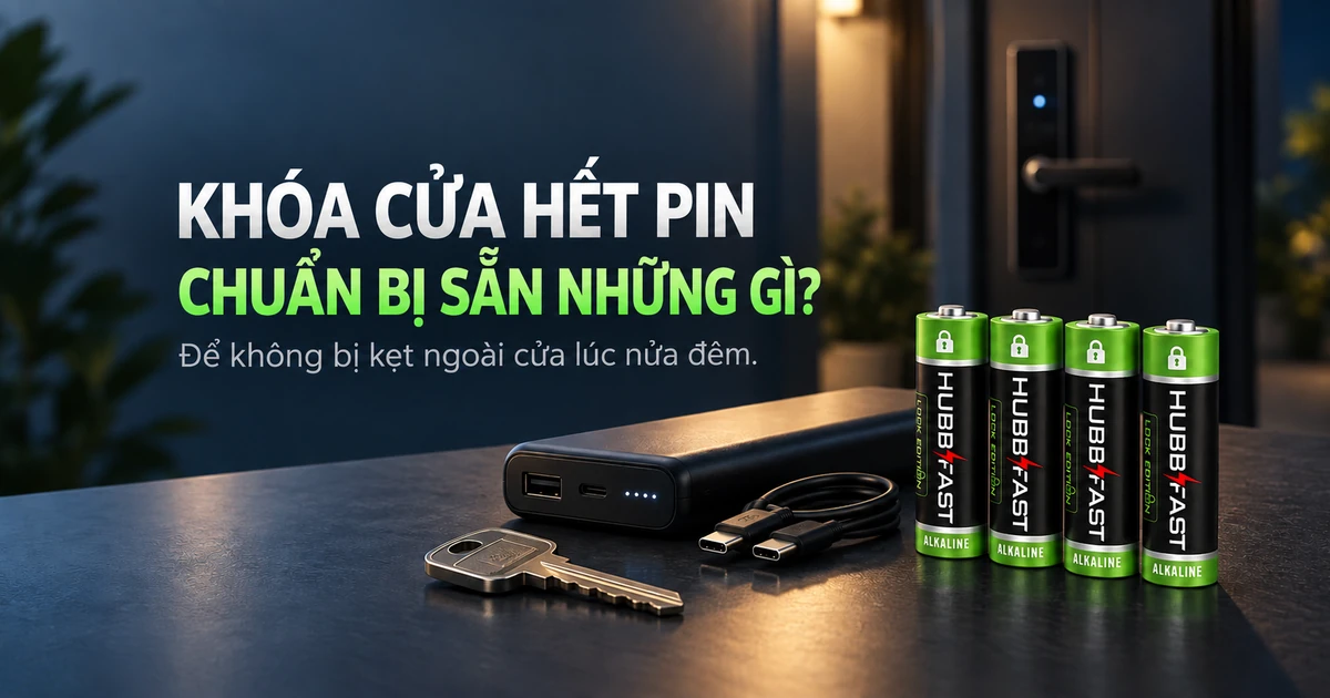 Khóa Cửa Hết Pin Lúc Nửa Đêm: 5 Thứ Nên Chuẩn Bị Sẵn Trước