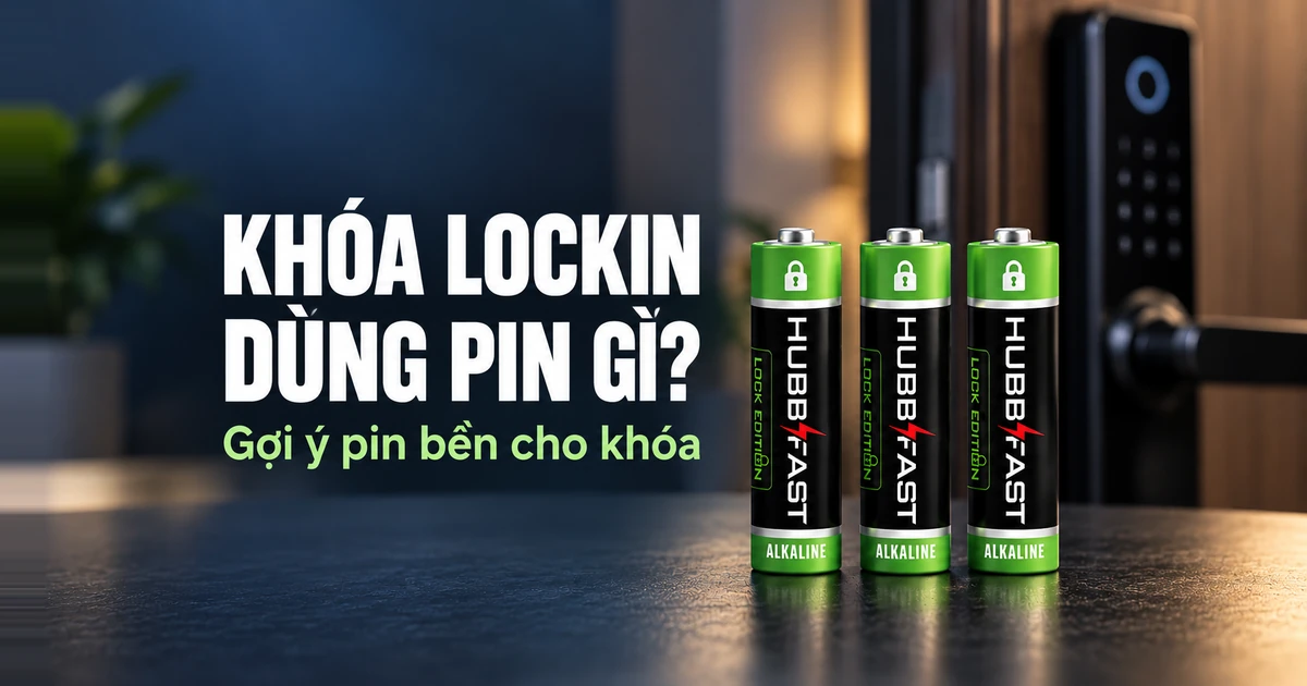 Khóa Lockin Dùng Pin Gì? Gợi Ý Pin Bền Cho Khóa Lockin