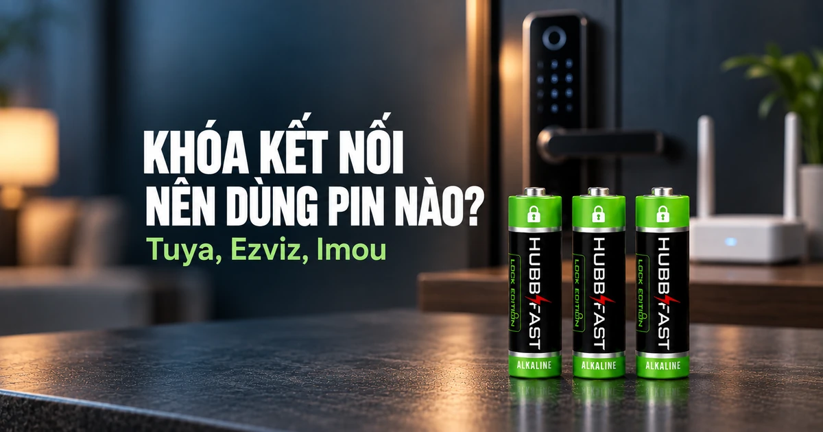 Khóa Tuya, Ezviz, Imou Nên Dùng Pin Nào Cho Bền?