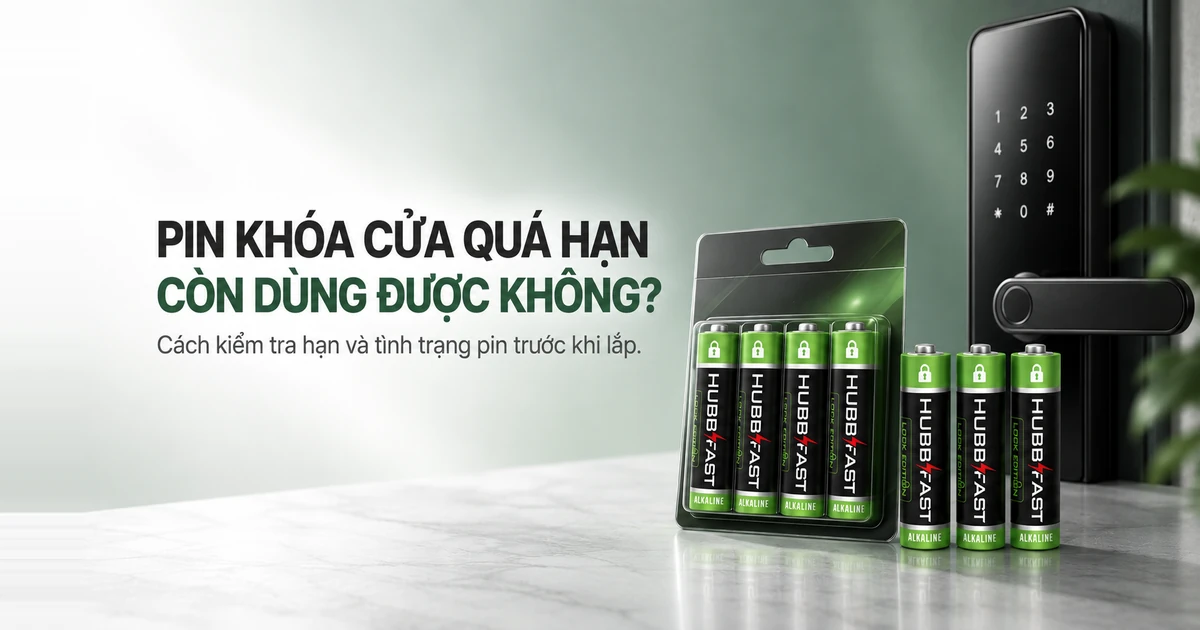Pin Khóa Cửa Hết Hạn Sử Dụng Có Dùng Được Không? Cách Kiểm Tra