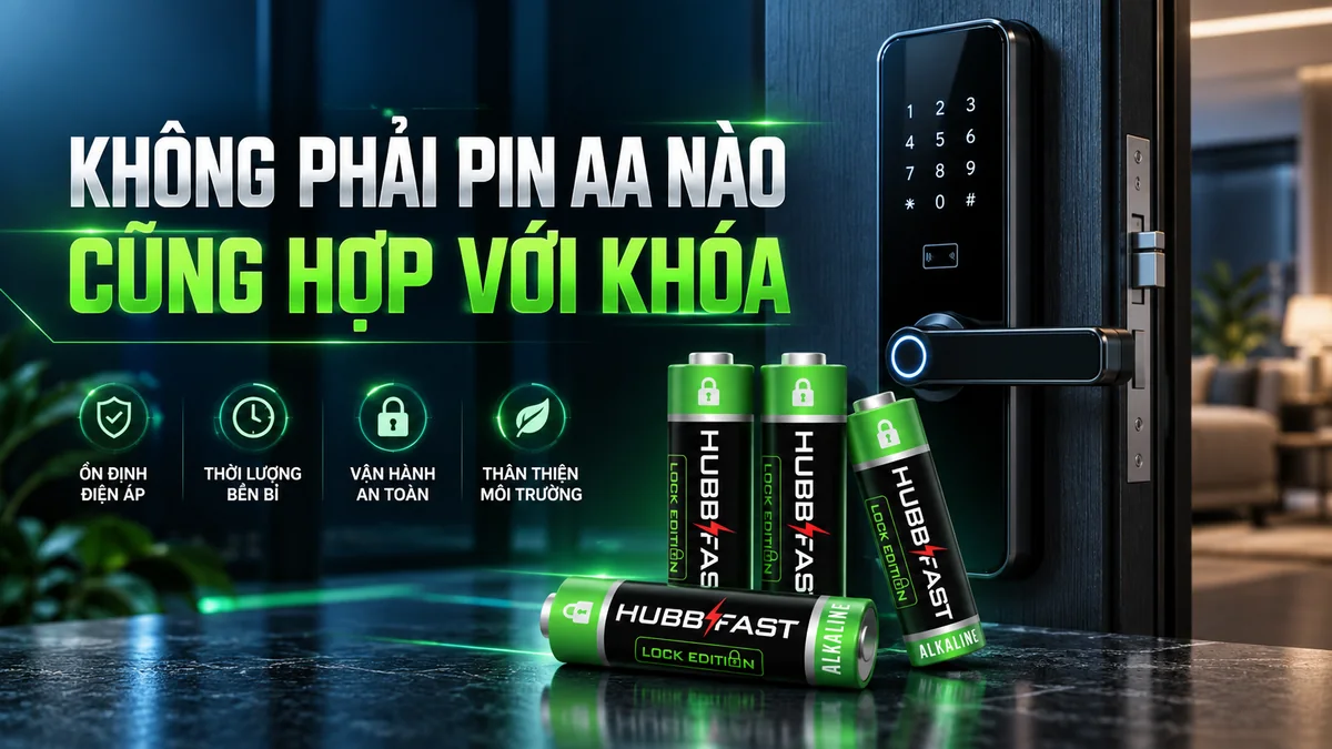 Không Phải Pin AA Nào Cũng Hợp Với Khóa — 4 Yếu Tố Quyết Định Nên Ưu Tiên