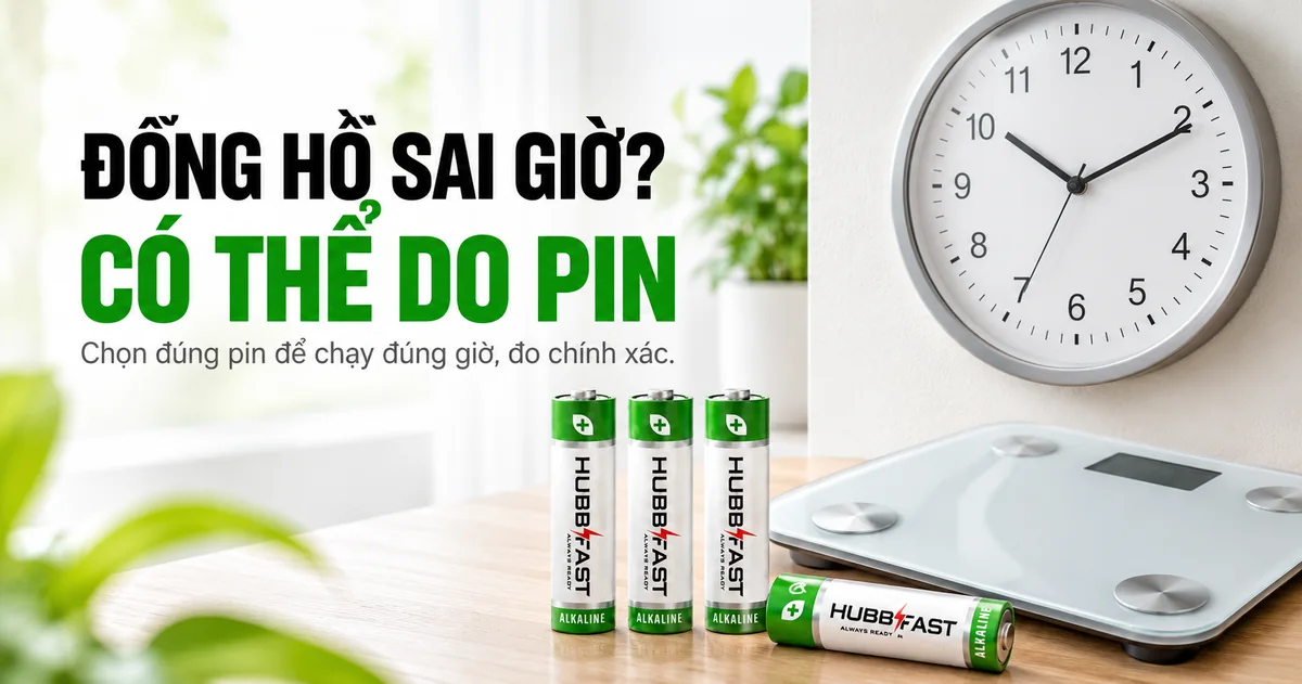 Đồng Hồ Chạy Sai Giờ, Cân Đo Lệch: Rất Có Thể Bạn Đang Dùng Sai Pin
