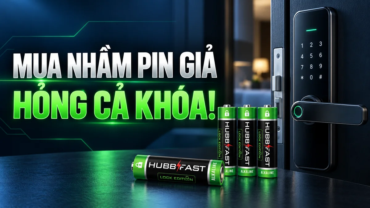 Mua Nhầm Pin Giả Là Hỏng Cả Khóa — Cách Nhận Biết & Mua HubbFast Chính Hãng