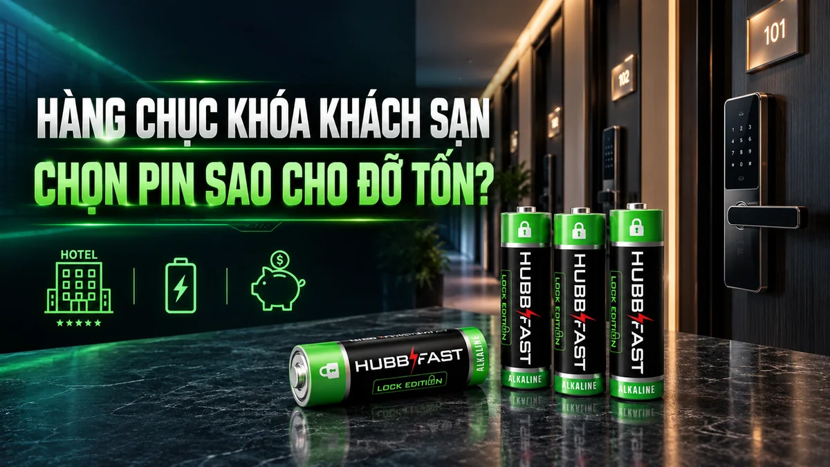 Quản Lý Hàng Chục Khóa Cửa Khách Sạn: Chọn Pin Sao Cho Đỡ Tốn Và Không Gián Đoạn?