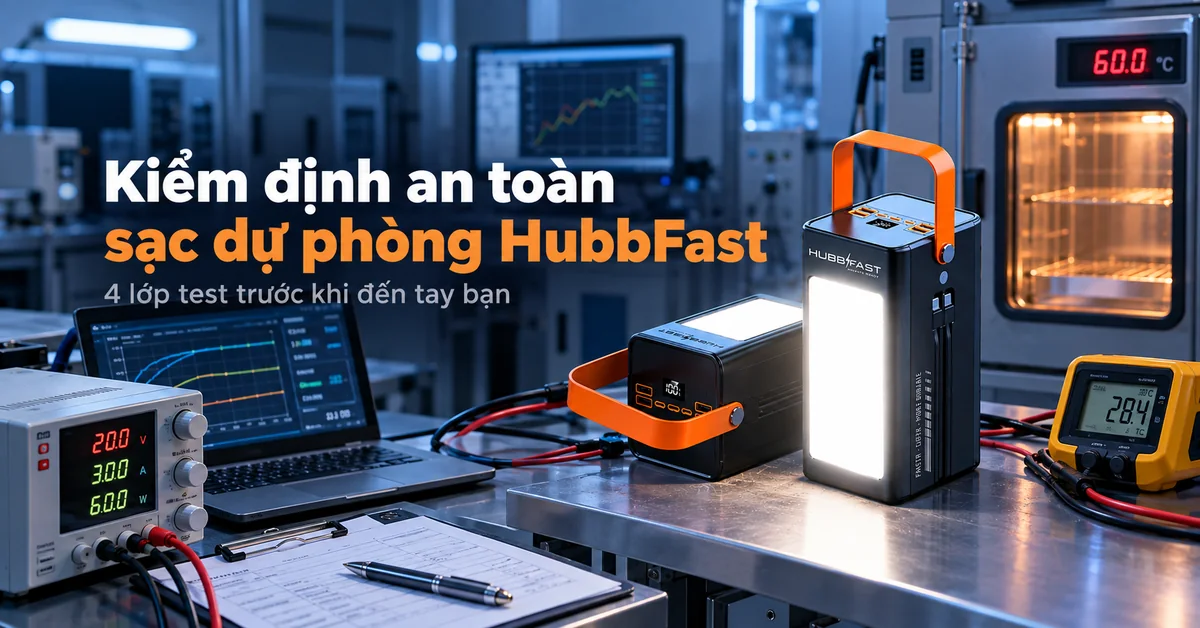 Quy Trình Kiểm Định An Toàn Của Hubbtronix: Vì Sao HubbFast Chống Cháy Nổ?