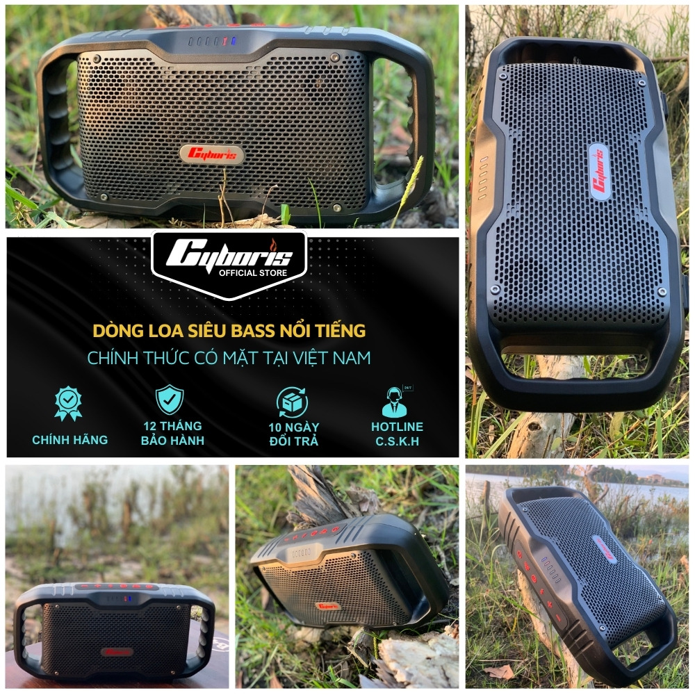 Loa Bluetooth Cyboris-X10 120W - Âm thanh siêu Bass