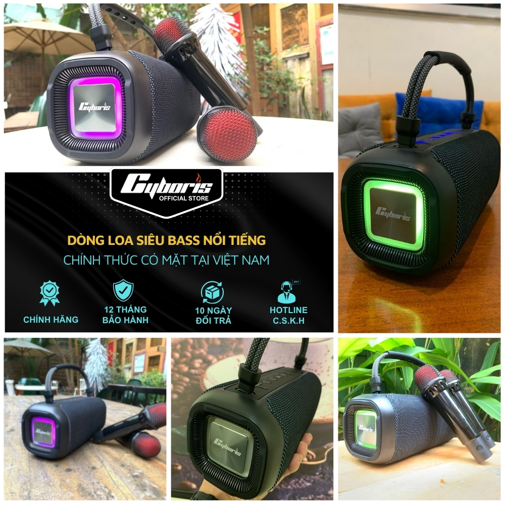 Loa Bluetooth Karaoke Cyboris-T12 80W