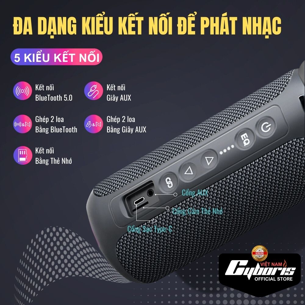 Loa Bluetooth Cyboris-S7 40W