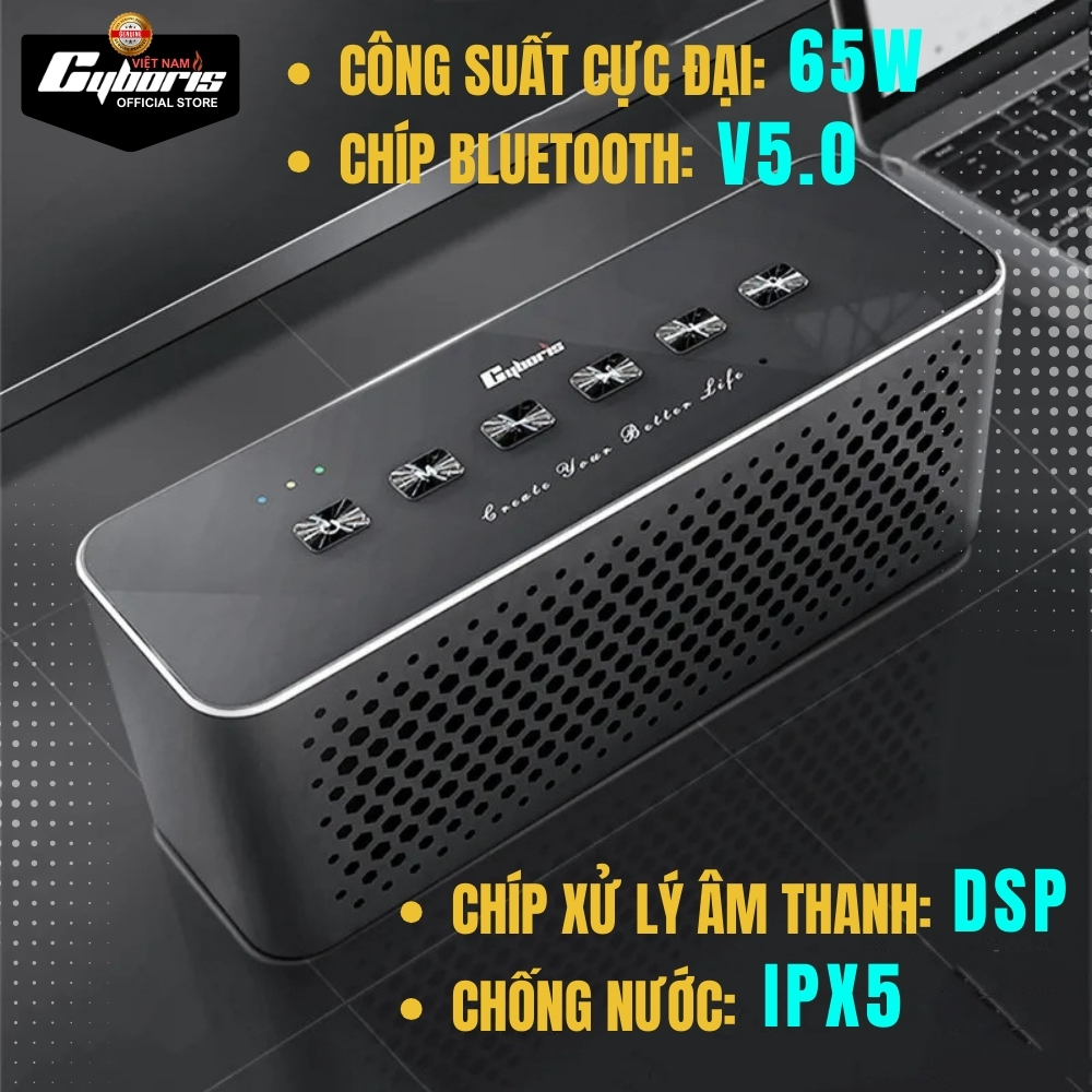 Loa Bluetooth Chính Hãng Cyboris-T3 65W