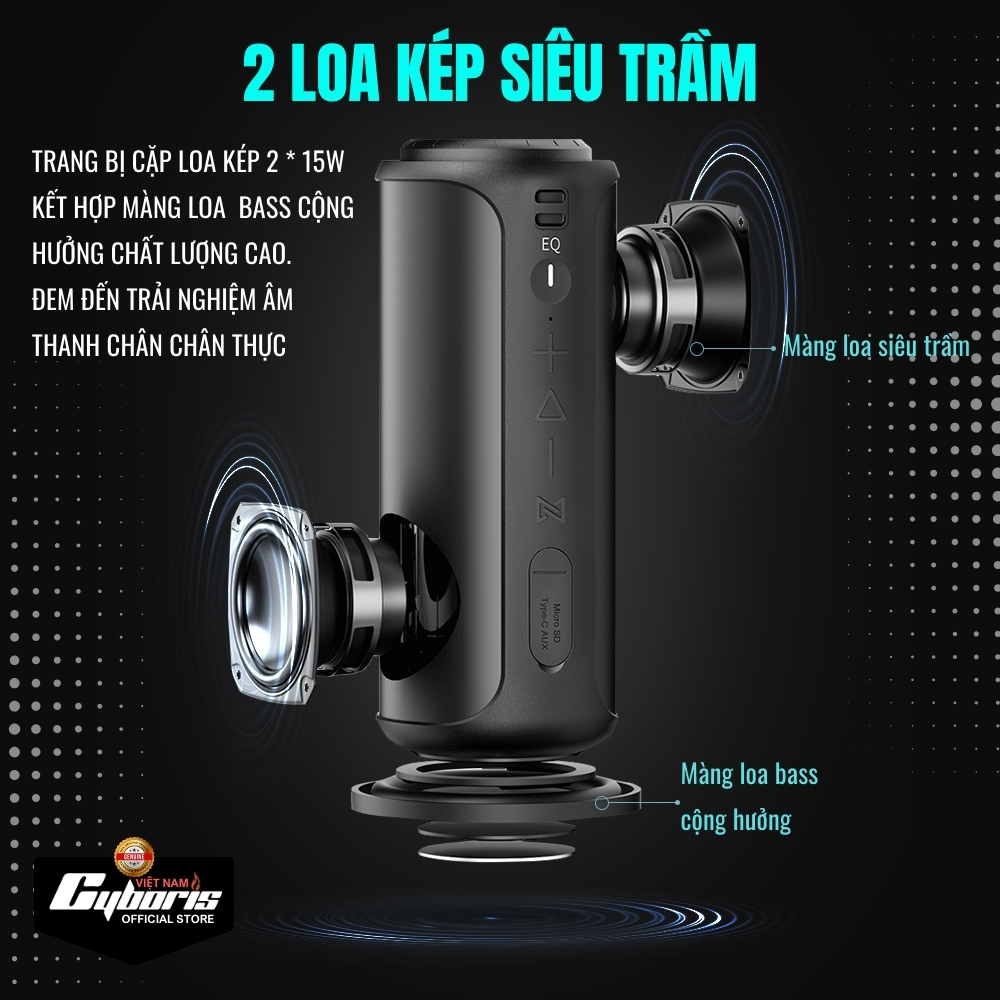 Loa Bluetooth Cyboris-S12 30W