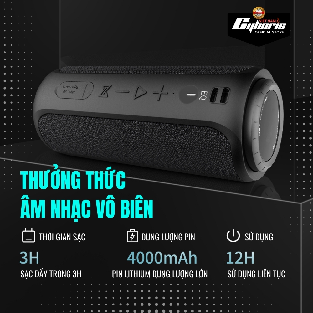Loa Bluetooth Cyboris-S12 30W