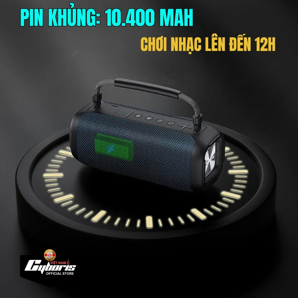 Loa Bluetooth Karaoke Cyboris-T12 80W