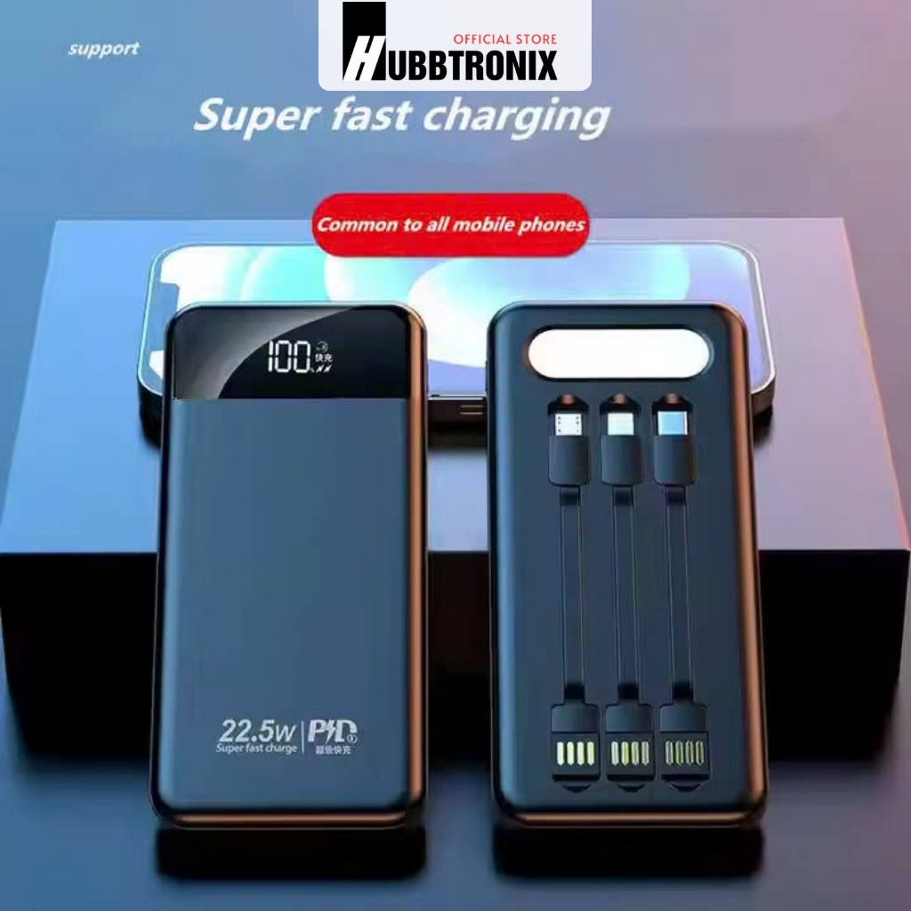 Sạc dự phòng siêu nhanh, dung lượng 20.000mAh. Tích hợp sạc nhanh, đèn pin siêu sáng