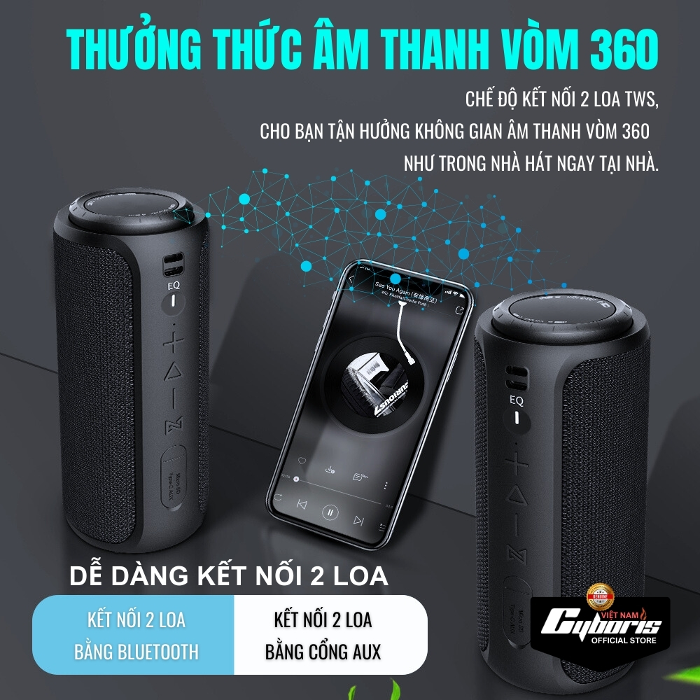 Loa Bluetooth Cyboris-S12 30W
