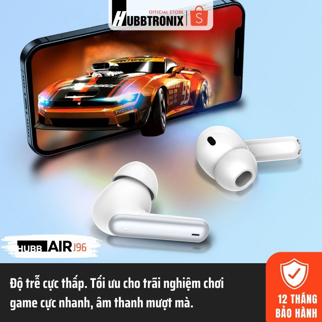 Tai Nghe Bluetooth Màn hình Led, Supper Bass, điều khiển chạm, pin 25h, BH 12 tháng,Hàng chính hãng HUBBTRONIX