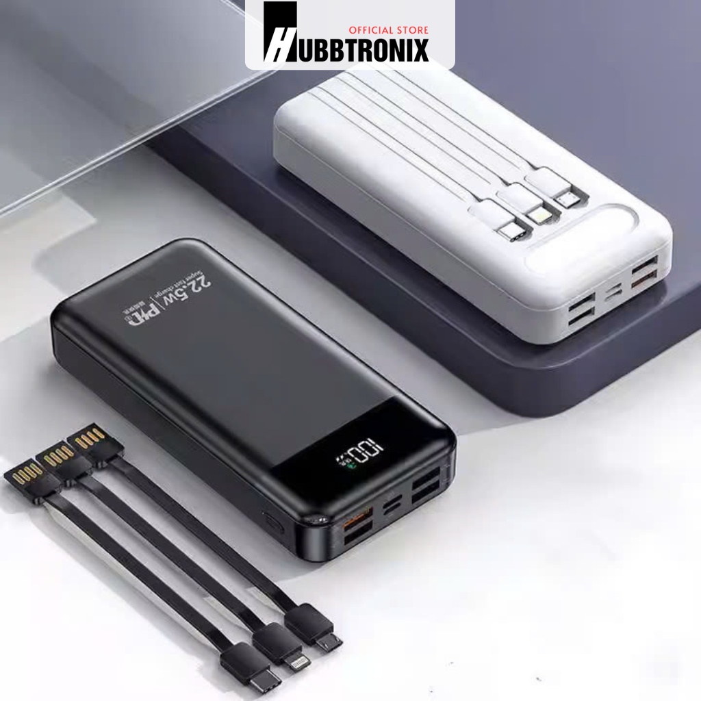 Sạc dự phòng siêu nhanh, dung lượng 20.000mAh. Tích hợp sạc nhanh, đèn pin siêu sáng