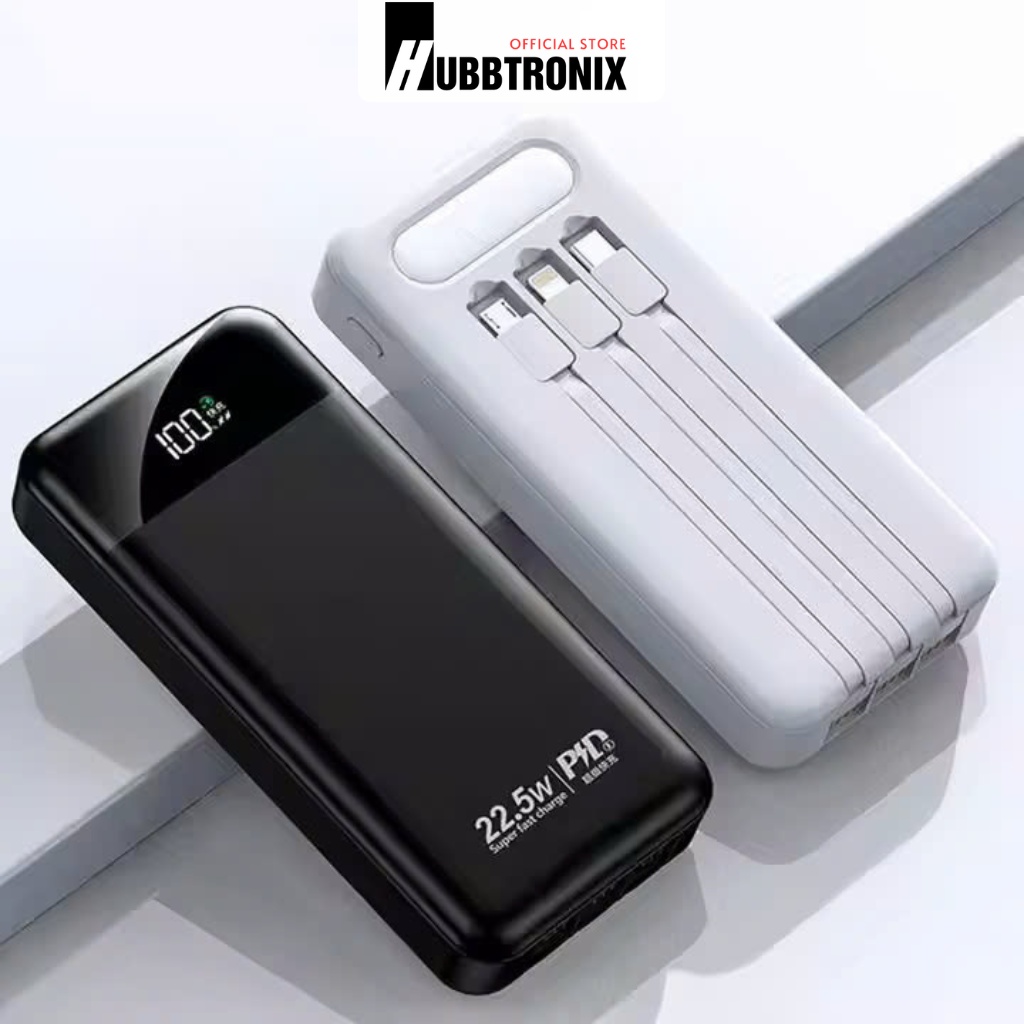 Sạc dự phòng siêu nhanh, dung lượng 20.000mAh. Tích hợp sạc nhanh, đèn pin siêu sáng