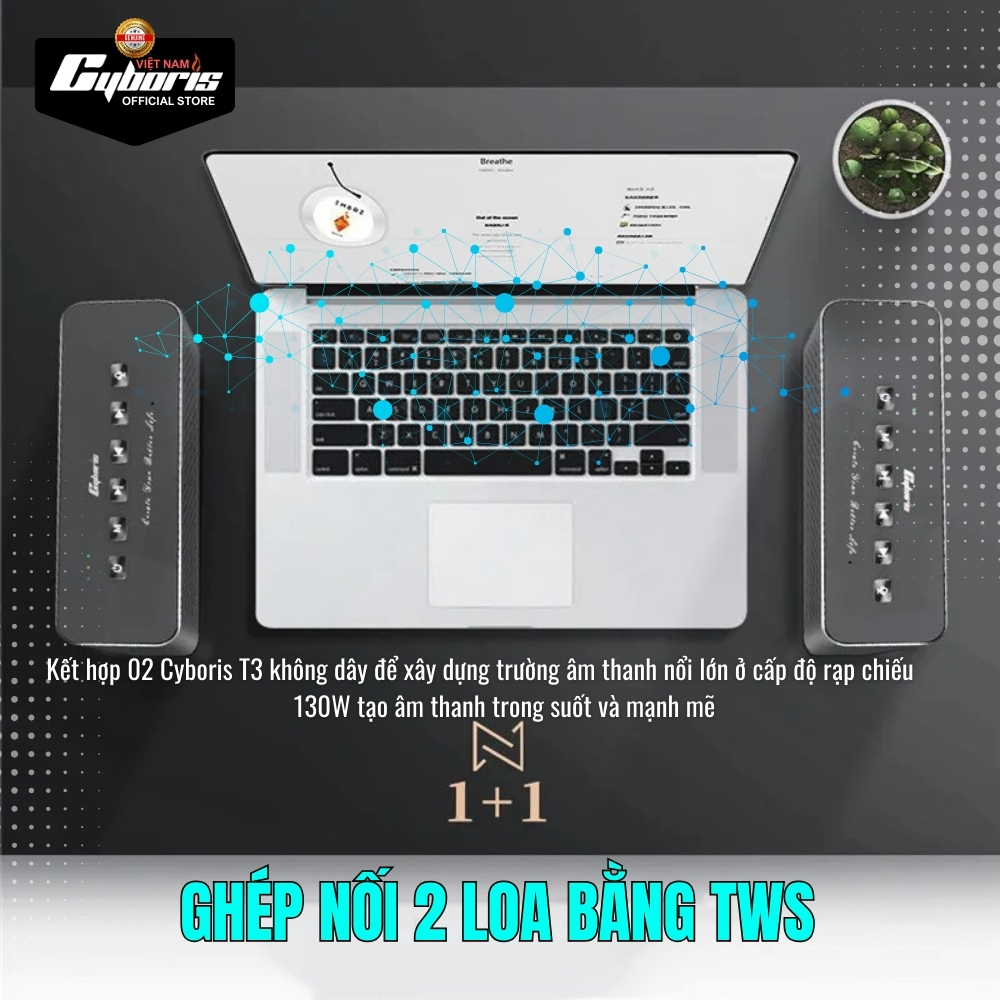 Loa Bluetooth Chính Hãng Cyboris-T3 65W