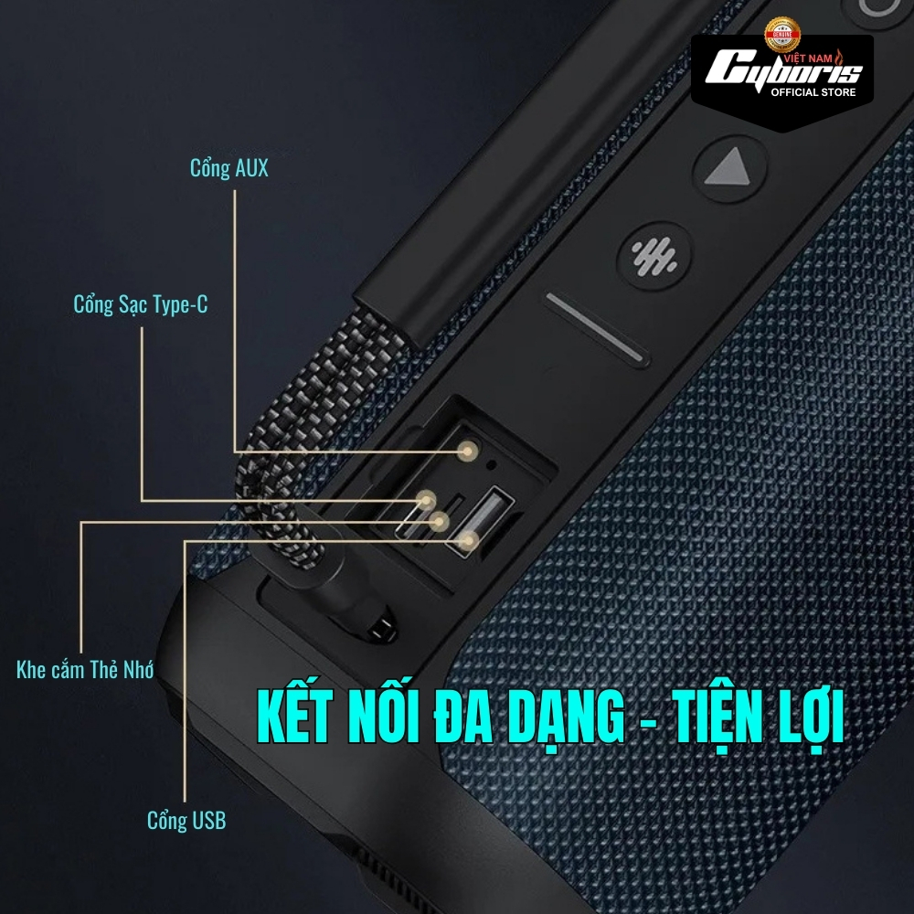 Loa Bluetooth Karaoke Cyboris-T12 80W