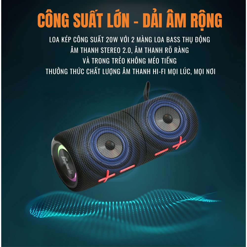 Loa Bluetooth chính hãng 2 trong 1 Cyboris S11 | Tách Rời Nam Châm, Âm Thanh Hi-Fi