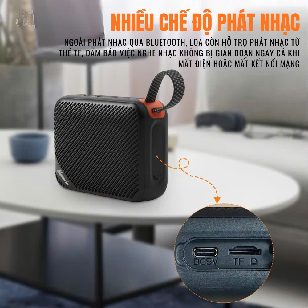 Loa Bluetooth Mini Cyboris T102 | 5W, Siêu Nhẹ, Nhiều Màu Sắc, Bảo hành 18 tháng