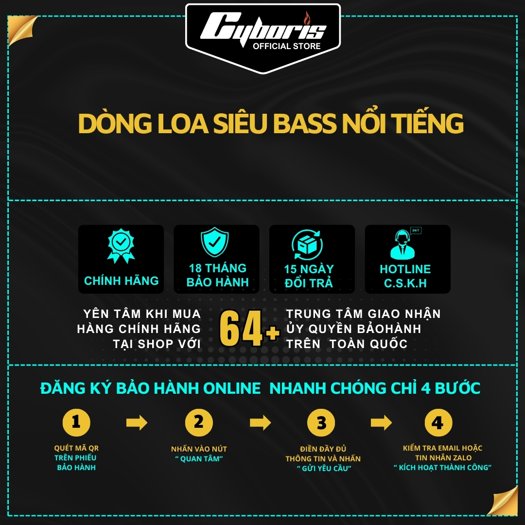 Loa Bluetooth Cyboris-F10 25W