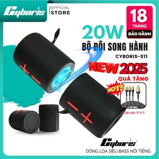 Loa Bluetooth chính hãng 2 trong 1 Cyboris S11 | Tách Rời Nam Châm, Âm Thanh Hi-Fi