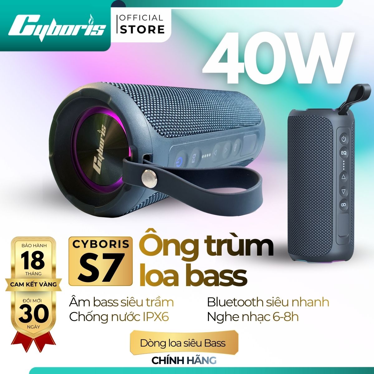 Loa Bluetooth Cyboris-S7 40W